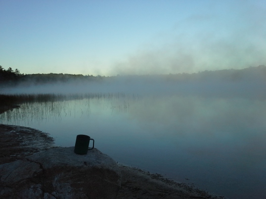 Morning coffee, Pickeral Lake