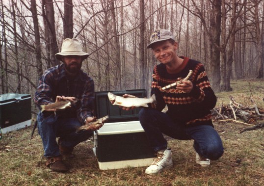 John with Feral (holding the trophy knife)