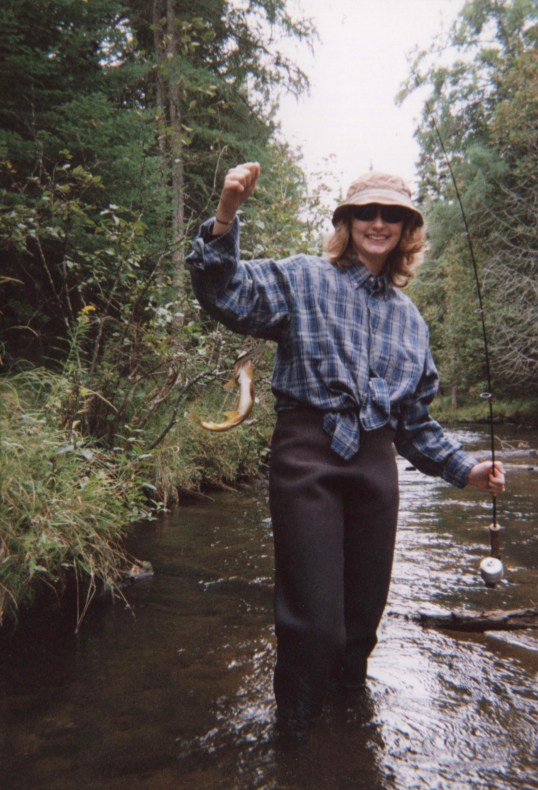 Patti with Brown Trout