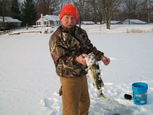 Feral with a 3-lb Largemouth Bass