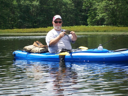Chuck with a bluegill